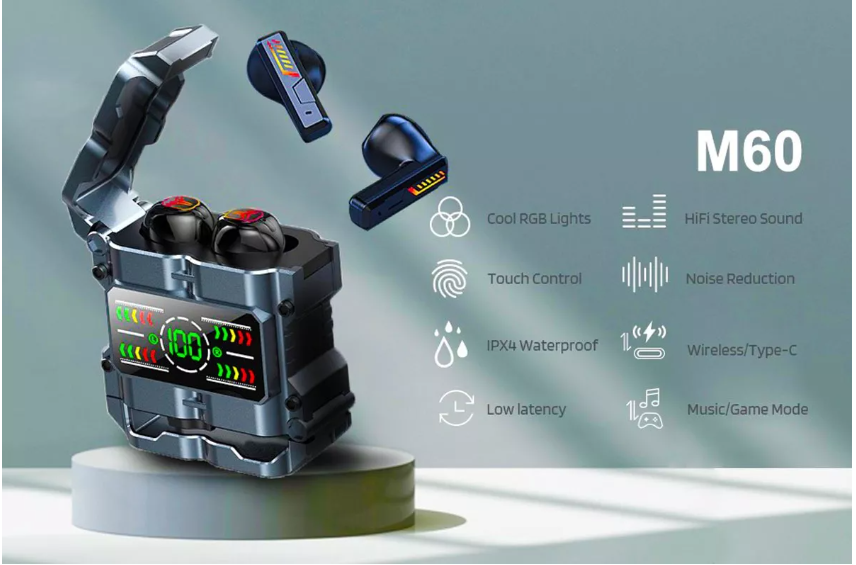 Auriculares M60 TWS Bluetooth